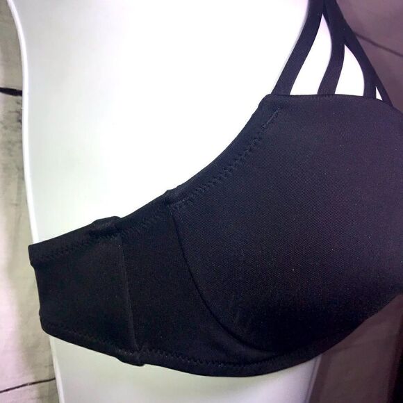 NEW Shade & Shore Macrame High Neck Bikini Top 34B - Picture 7 of 11